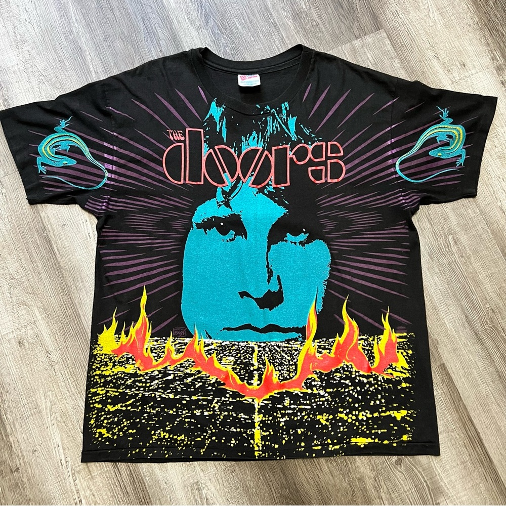 ‼️RARE‼️Double Stamped 1993 The Doors AOP T-Shirt